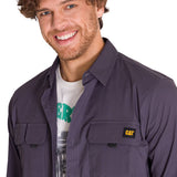Camisa Hombre Utility L/S Shirt Violeta Cat