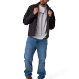 Chaqueta Hombre Canvas Flannel Lined Negro Cat
