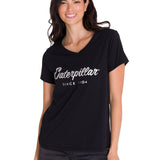 Remera Mujer Caterpillar Metallic Negro Cat