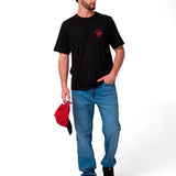 Remera Hombre Moto Graphic Tee 1 Negro Cat