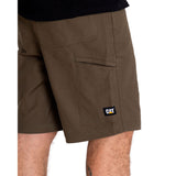 Short Hombre Stretch Canvas Utili Verde Cat