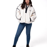 Polar Mujer Relaxed Half Zip She Blanco Cat