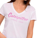 Remera Mujer Cat Script V Neck Te Blanco Cat