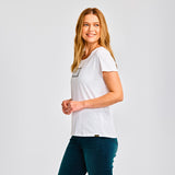 Remera Mujer Metallic Cat Logo Te Blanco Cat