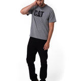 Remera Hombre Cat Logo Tee Gris Cat