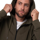Buzo Hombre Fleece Cat Patch Ful Verde Cat