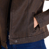 Chaqueta Mujer W Waxed Moto Jacket Marron Cat