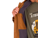 Chaqueta Hombre Hooded Sherpa Lined Marron Cat