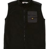 Chaleco Hombre Polar Fleece Utility Negro Cat