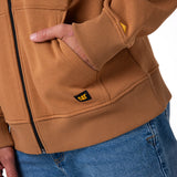 Buzo Hombre Fleece Cat Patch Ful Marron Cat