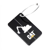 Llavero Unisex Metal Luggage Tag Negro Cat