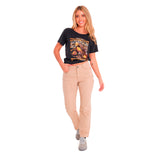 Pantalon Mujer Double Front Utility Beige Cat