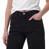 Jeans Mujer Denim Wide Leg Negro Cat