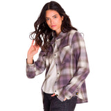 Remera Manga Larga Mujer Flannel Relaxed L/S Violeta Cat