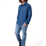 Camisa Manga Larga Hombre Denim Western L/S Sh Cat