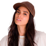 Gorro Hombre Faux Leather Hat Marron Cat