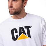 Remera Unisex Cat Logo Tee Blanco Cat
