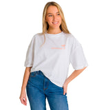 Remera Mujer Oversize Graphic Tee Blanco Cat