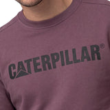 Buzo Hombre Caterpillar Logo Cre Violeta Cat