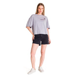 Remera Mujer Oversize Graphic Tee Gris Cat