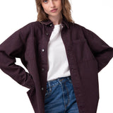 Camisa Mujer Oversized Denim Shir Rosado Cat