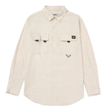 Camisa Hombre Utility L/S Shirt Beige Cat