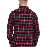 Camisa Manga Larga Hombre Fdtn Flannel Ls Shir Rosado Cat