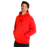Buzo Unisex Fleece Cat Logo Pull Rojo Cat