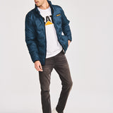Chaqueta Hombre Bonded Medium Weight Azul Cat