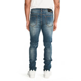 Jeans Hombre Triblend Stretch Denim Skinny Gris Cat