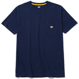 Remera Hombre Label Pocket S/S Tee Azul Cat