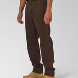 Jeans Hombre Rigid Denim Straight Marron Cat