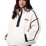 Polar Mujer Relaxed Half Zip She Blanco Cat