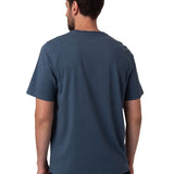 Remera Hombre Cat Logo Tee Azul Cat