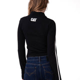 Remera Manga Larga Mujer Sporty Mock Neck L/S Negro Cat