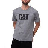 Remera Hombre Cat Logo Tee Gris Cat