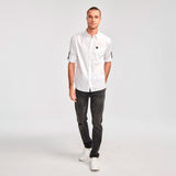 Camisa Hombre Fndtn Convertible Ls Blanco Cat