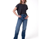 Jeans Mujer Denim High-Rise Str Indigo Cat