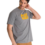 Remera Unisex Cat Logo Tee Gris Cat