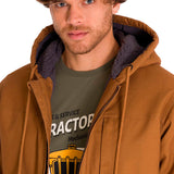 Chaqueta Hombre Hooded Sherpa Lined Marron Cat