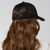 Gorro Hombre 5 Panel Logo Promo H Negro Cat