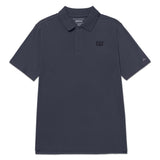 Remera Hombre Cat Logo Pique Polo Azul Cat