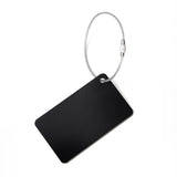 Llavero Unisex Metal Luggage Tag Negro Cat