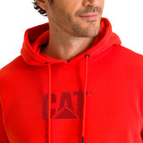 Buzo Unisex Fleece Cat Logo Pull Rojo Cat