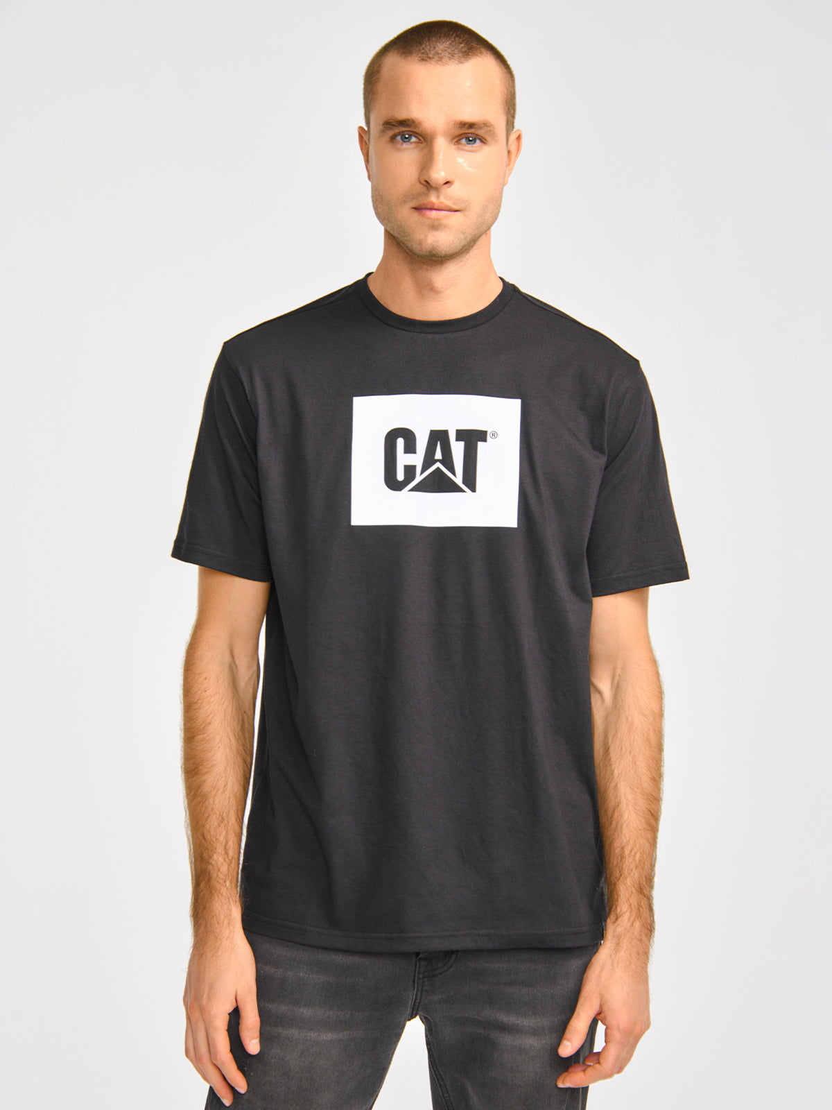 Remera Hombre Reflective Cat Logo Negro Cat