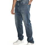 Jeans Hombre Triblend Stretch Denim Straight Gris Cat