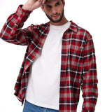 Camisa Hombre Classic Stretch Flan Rojo Cat