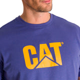 Remera Unisex Cat Logo Tee Azul Cat