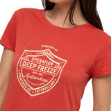 Remera Mujer W Operation Freeze G Rojo Cat