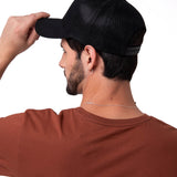 Gorro Hombre 5 Panel Logo Promo H Negro Cat